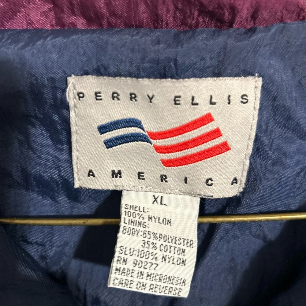 Vintage Perry Ellis Windbreaker Jacket Full Zip Lightweight